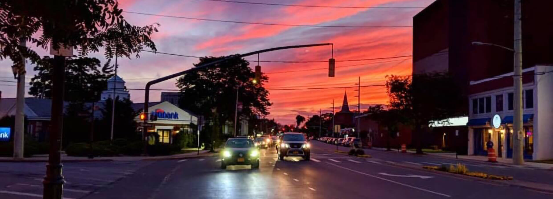 Lynbrook- Merrick Road at Sunset